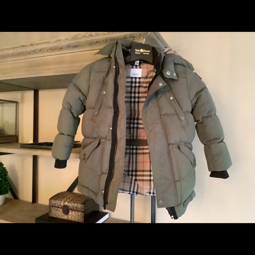 Burberry boy puffer coat kids